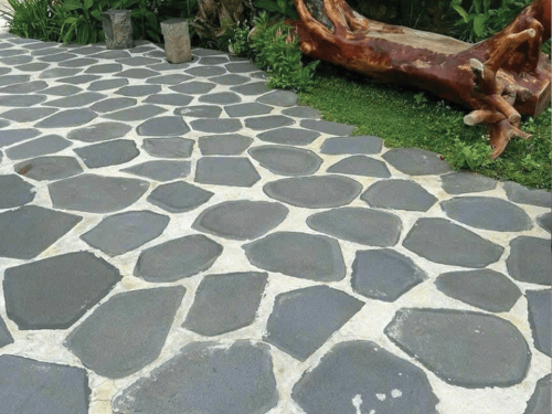 Đá bánh dầu lát sân vườn - Hình ảnh 3