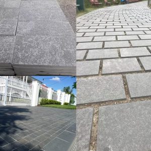 Đá Lát Sân vườn Bazan Khò Mix Thô