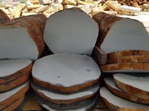 Đá bánh dầu lát sân vườn - Hình ảnh 8