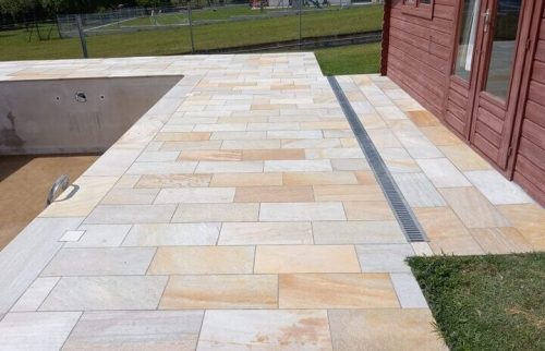 Đá lát sân vườn nâu mài và khò - Hình ảnh 9