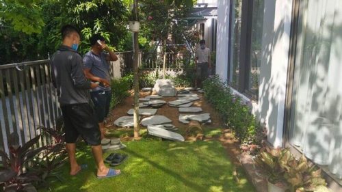 Đá Thớt Ong Xám Lát Sân - Hình ảnh 6