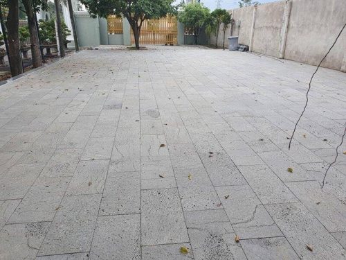 Đá Thớt Ong Xám Lát Sân - Hình ảnh 5
