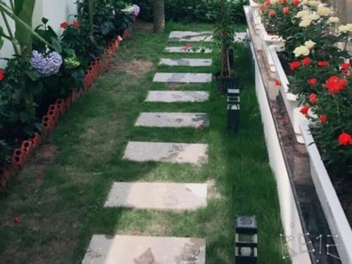 Đá Bước Dặm Trắng Băm Chống Trơn - Hình ảnh 4