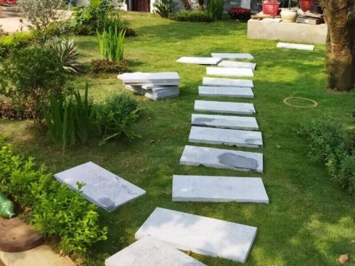 Đá Bước Dặm Trắng Băm Chống Trơn - Hình ảnh 5
